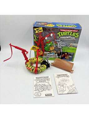 Vintage 1989 Teenage Mutant Ninja Turtles Sewer Party Tube Complete w/Box